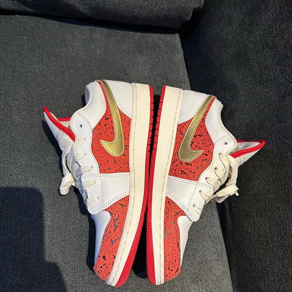 Nike Red and White Sneakers - Picture 5 of 10